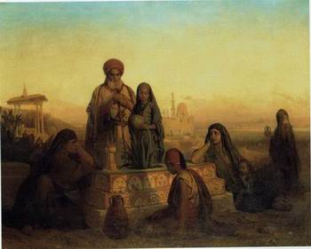 Arab or Arabic people and life. Orientalism oil paintings 183